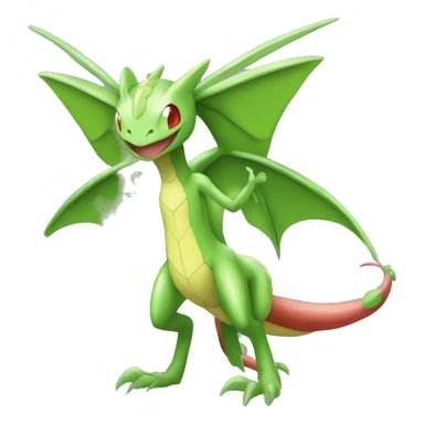 Full body shiny Flygon-Scyther-grovyle sticker