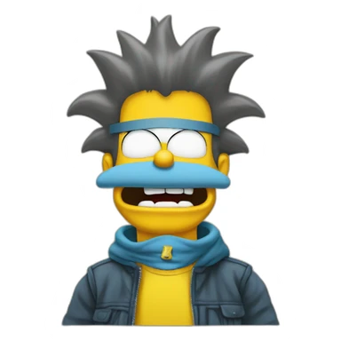 Bart Simpson avec un million  sticker