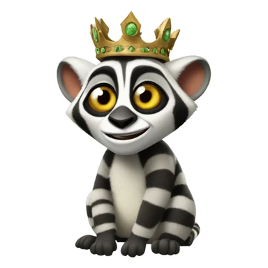 King Julian from Madagascar sticker