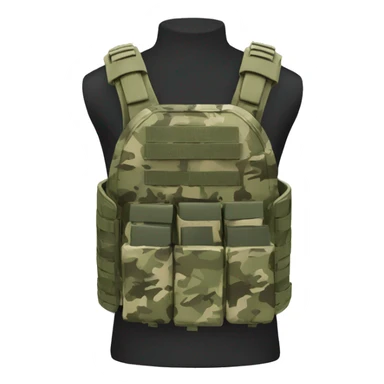 Camouflage plate carrier  sticker