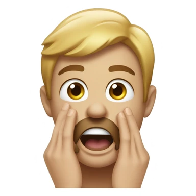 A hurricane doing a celebration with a hand over mouth and other hand forward like this 🤭🫳 sticker