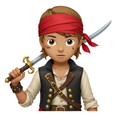 Un pirate ados de 14 ans qui adore combattre en épée sticker