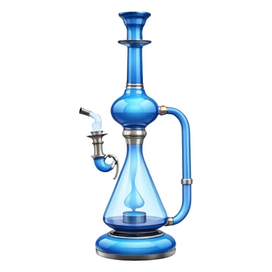 Blue modern Hookah sticker