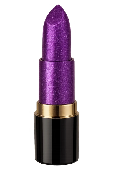 purple sparkly lipstick sticker