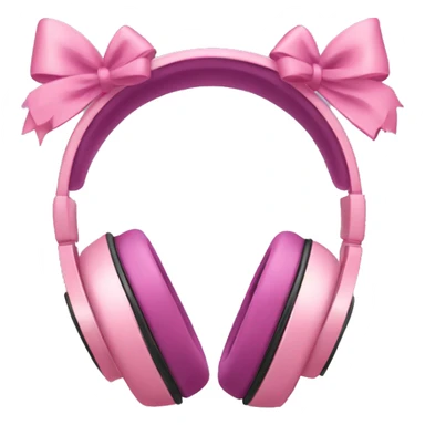 Coquette headphones with bows sticker