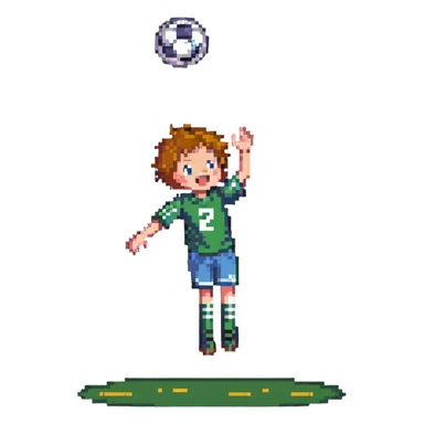 kid catching football sticker