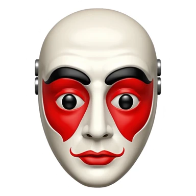 Money Heist, Dali mask, realistic sticker