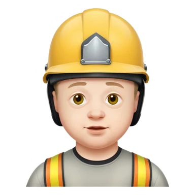 down syndrome guy with helmet  sticker