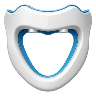 MMA mouthguard object icon, protective mouthguard, glossy plastic, 3D cartoon, mobile game icon style, centered, clean background, no text, no watermark
 sticker