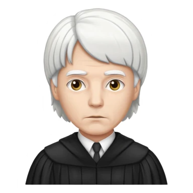 Judge with white wig  sticker