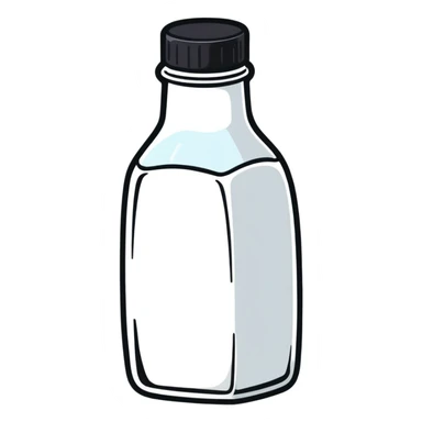 salt bottle, cartoonish sticker style sticker