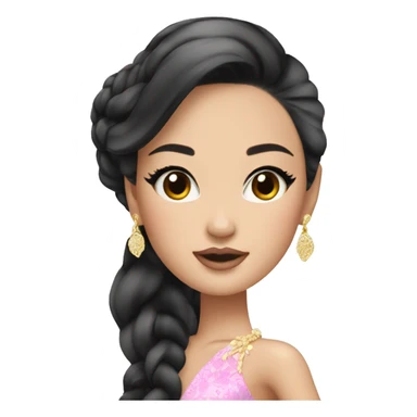 glamorous asian barbie  sticker