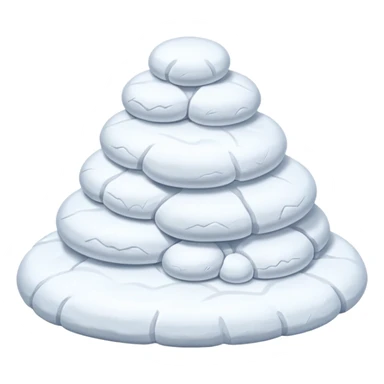 a Snow pile without face   sticker