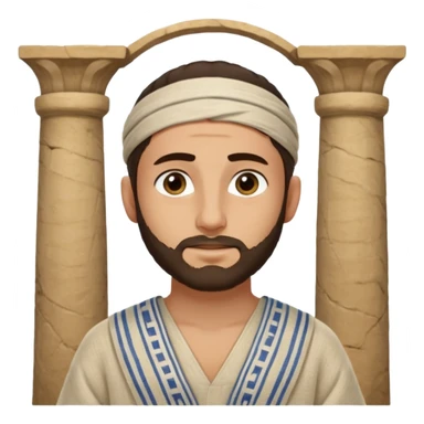 jewish man young ancient Judea sticker