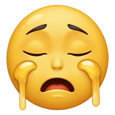 make a emoji strangling itself crying sticker
