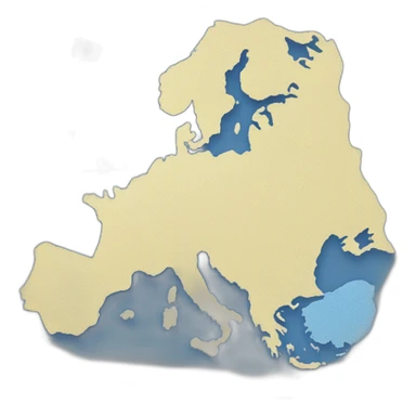 Map of Europe sticker