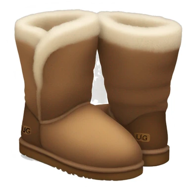 Brown disquette Ugg slippers sticker