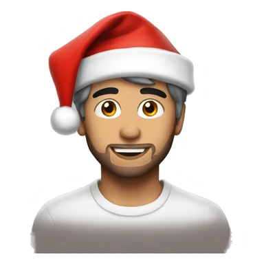 zayn with santa hat sticker
