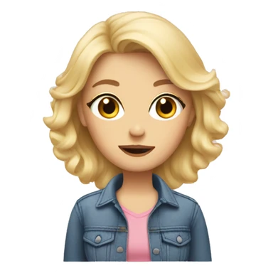 Blonde hair women whos a mum and a desig sticker