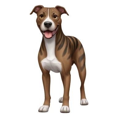 Pitbull greyhound mix brindle  sticker