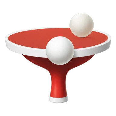 Ping pong ball in the air on way into red solo cup which is on a table sticker
