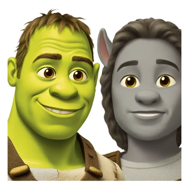 Shrek and donkey sticker