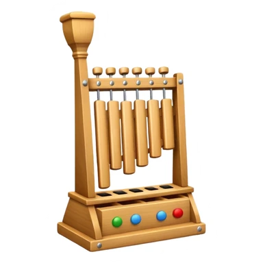 wooden glockenspiel instrument sticker