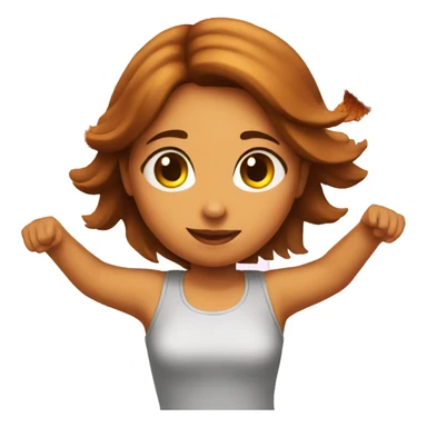 a girl flying with two bbq chicken wings on her back sticker