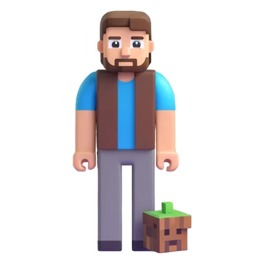 Minecraft Steve character sticker