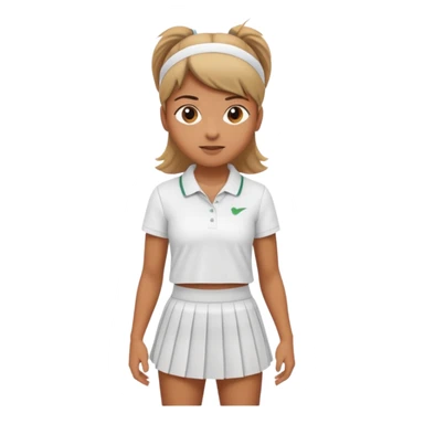 tennis girl outfit no girl only outfit sticker