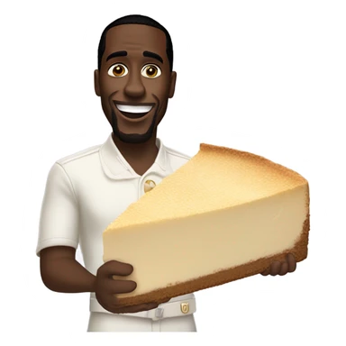 P Diddy holding a cheesecake sticker