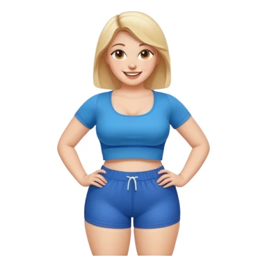 Slim thick white girl fat ass thick thighs Not fat sticker