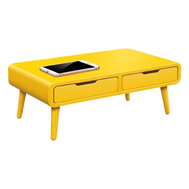 yellow coffe table
 sticker