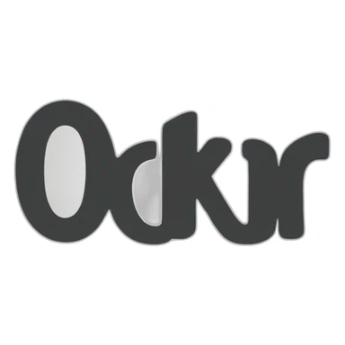 The letters "OKR" all capitalized sticker
