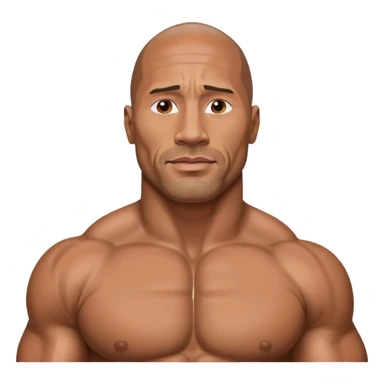 Dwayne Johnson physique sticker