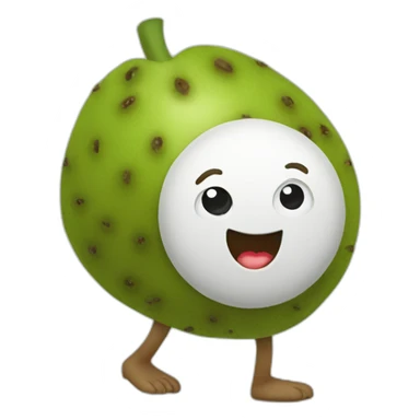 a kiwi fruit walking sticker