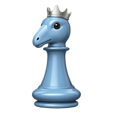 white rook chess piece, with a glossy finish sticker