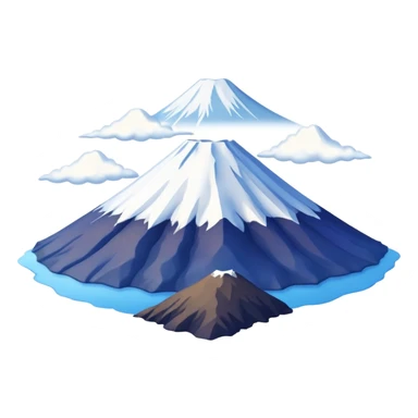 Mount Fuji with a clean background sticker