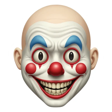 Art the clown (bald mim) Terrifier movie sticker