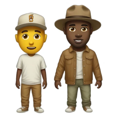 tyler the creator and kanye west sticker