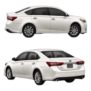Toyota avalon 2012 model white sticker