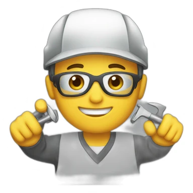 A mechanic showing Done 👍 sticker