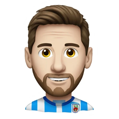 Lionel messi with world cup sticker