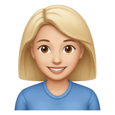 mom emoji, smiling sticker