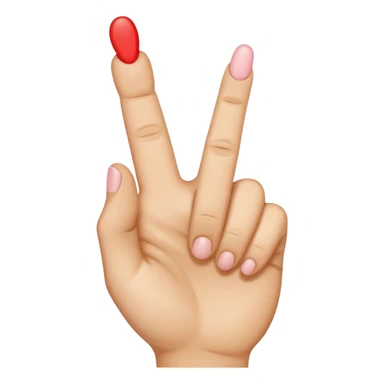 Middle finger and kiss face sticker
