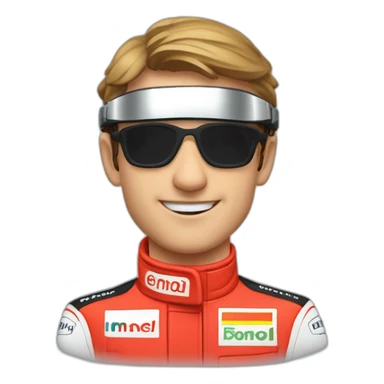 charle leclerc  formula one pilot sticker