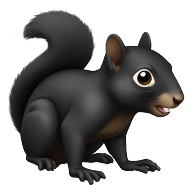 black squirrel sticker