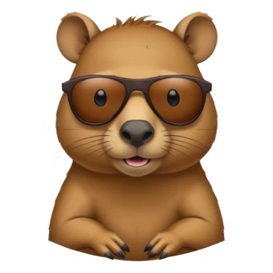 Capibara con lentes de sol sticker