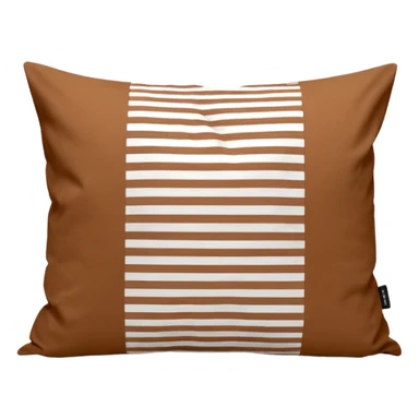 pillow case bedding from the danish brand TEKLA with small white and brown stripes sticker