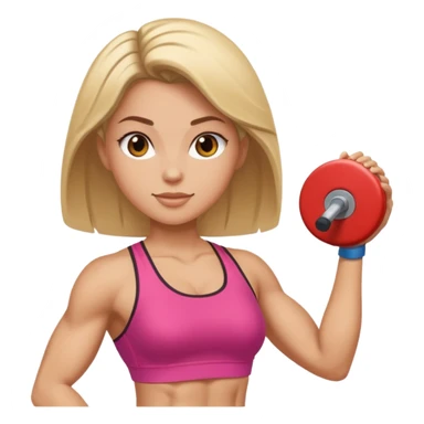 fitness woman sticker